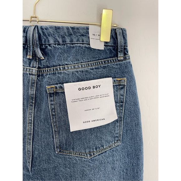 GOOD AMERICAN Good Boy Jeans Size 30 NWT - Picture 3 of 9
